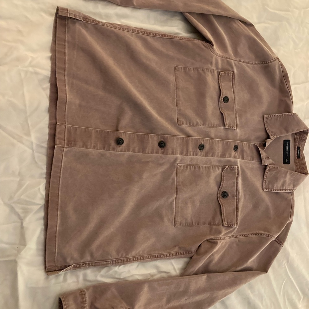 Abercrombie & Fitch Men's Work Jacket in Faded Red